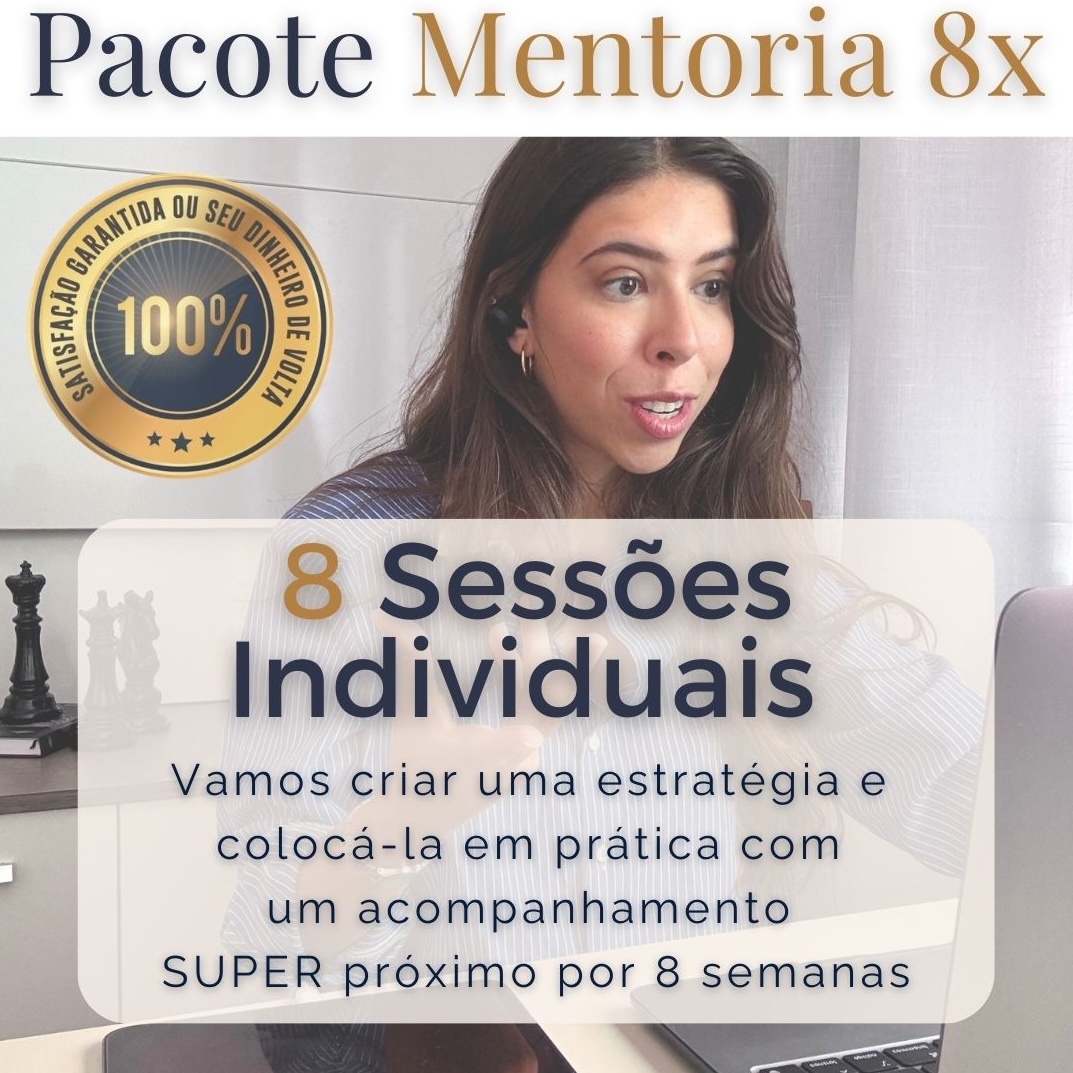 Pacote Mentoria 8 Semanas (Inlcui 8 sessões + SOS Término)